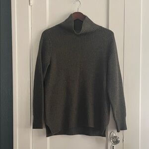 White + Warren Cashmere Waffle Mock Turtleneck Sweater
